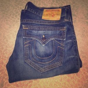 Men’s True Religion Billy Cut Distressed Jeans